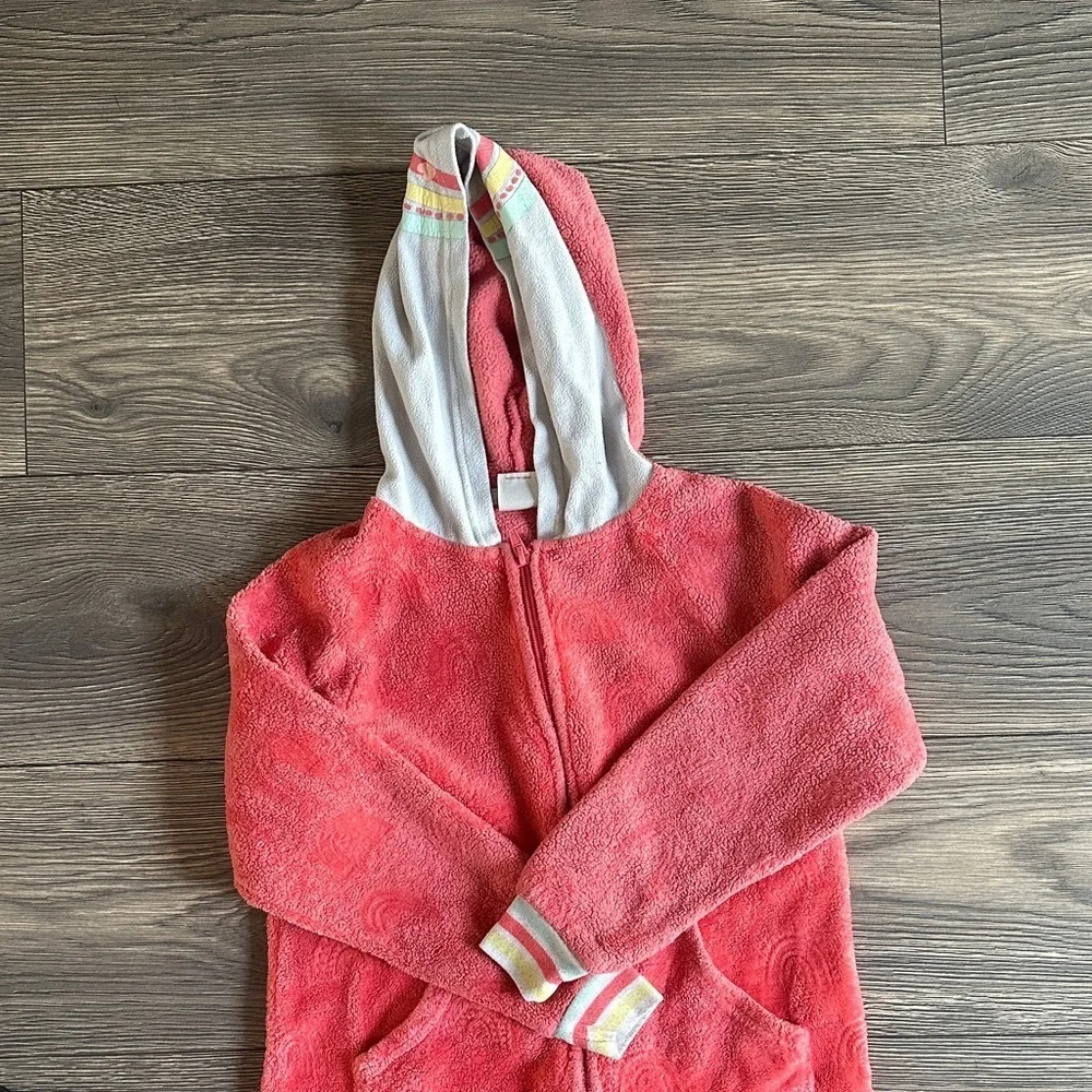 Cat & Jack Red Hooded Kids Footie